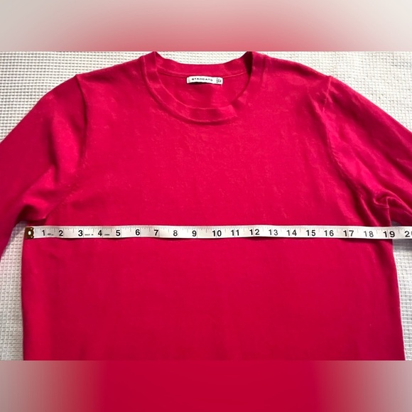 Staccato Women's Pink Sweater w Buttons on Sleeves Size XL - Picture 7 of 12